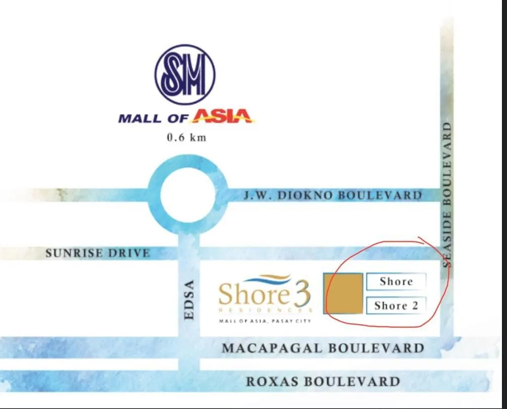 Smdc Shore Residence Seaside Boulevard Pasay Manila, Walking Distance To Mall Of Asia And 20Mins Drive To Manila Airport, 1 Bedroom Condo-Apartment With Balcony